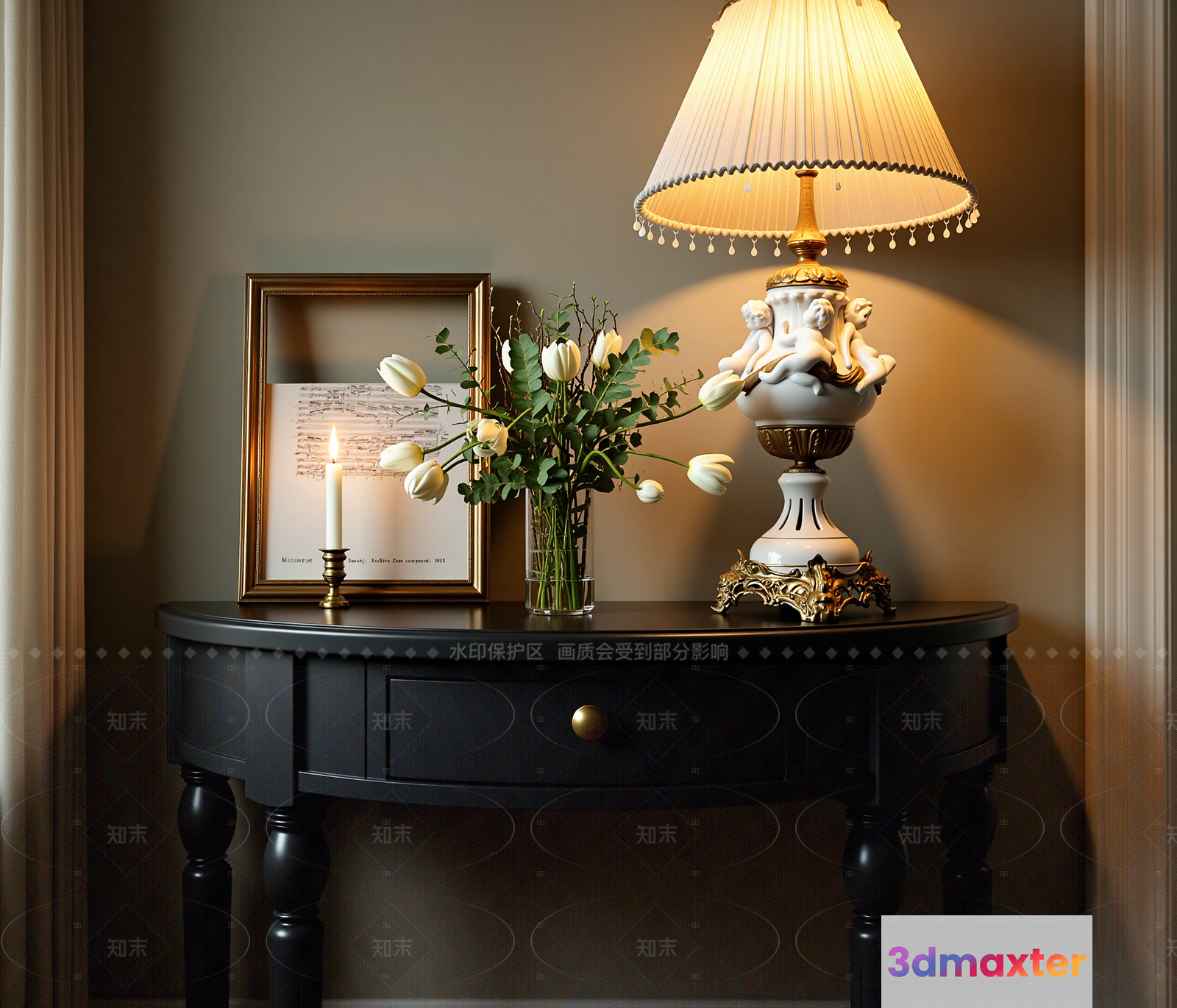 Cozy Home Decor 3D Model - 7914 - VRAY Render