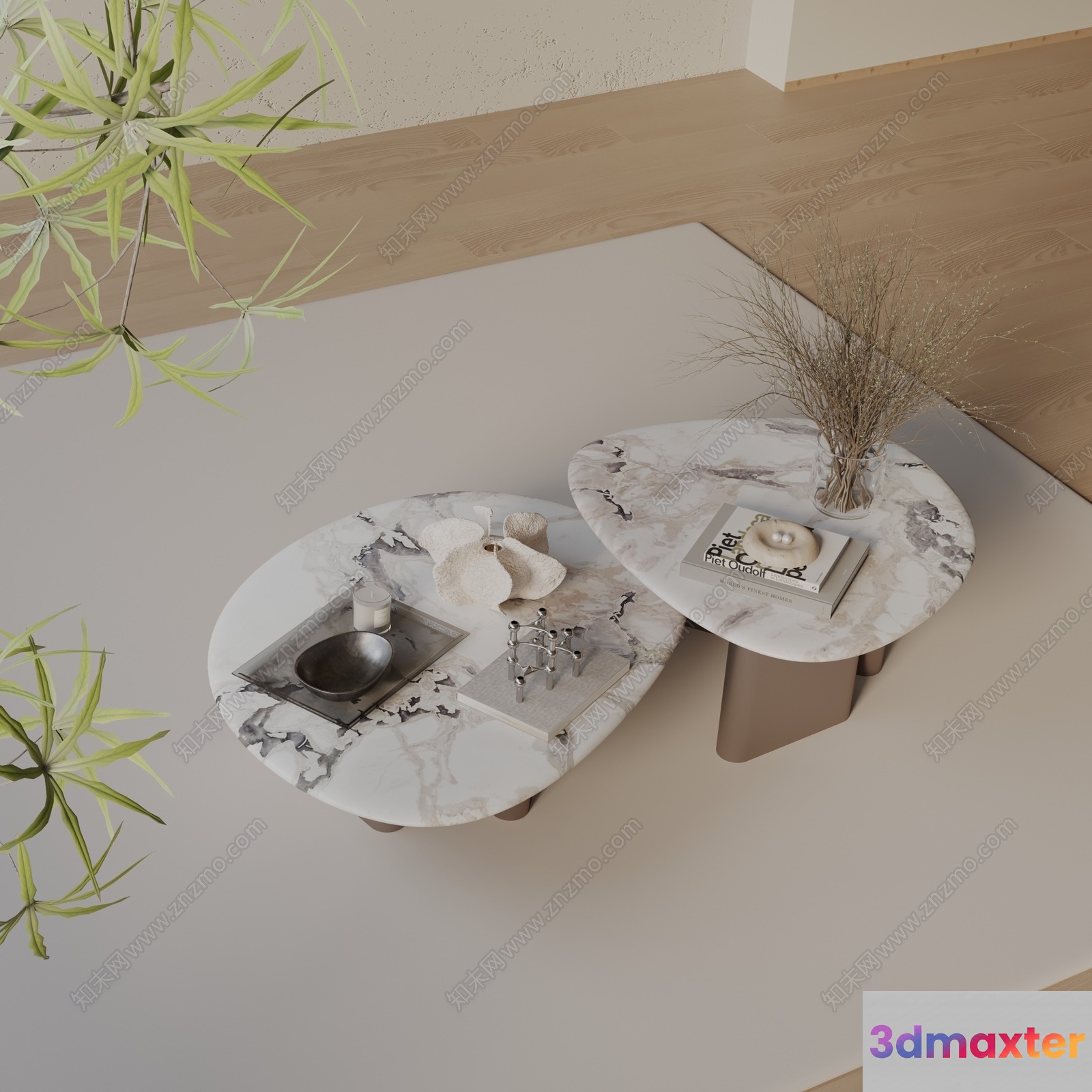 Cozy Living Room 3D Model - 1526 - VRAY Render