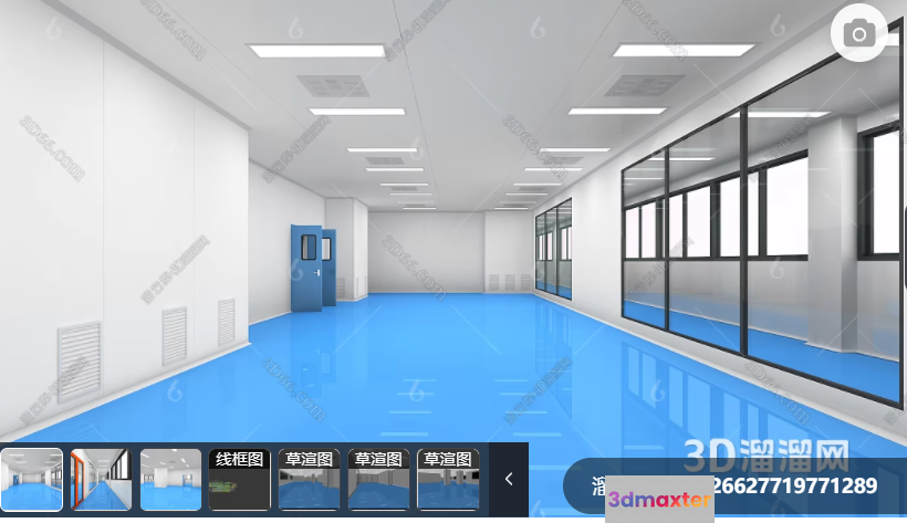 Modern Office Space 3D Model - 9762 - VRAY Render