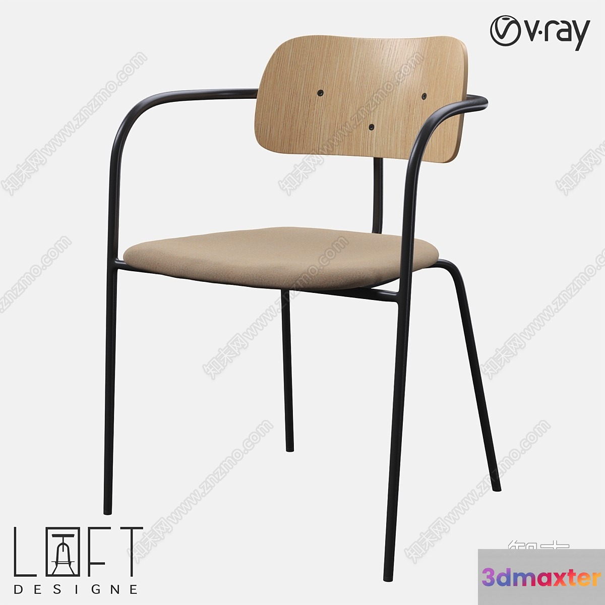 Modern Office Chair 3D Model - 21385 - VRAY Render