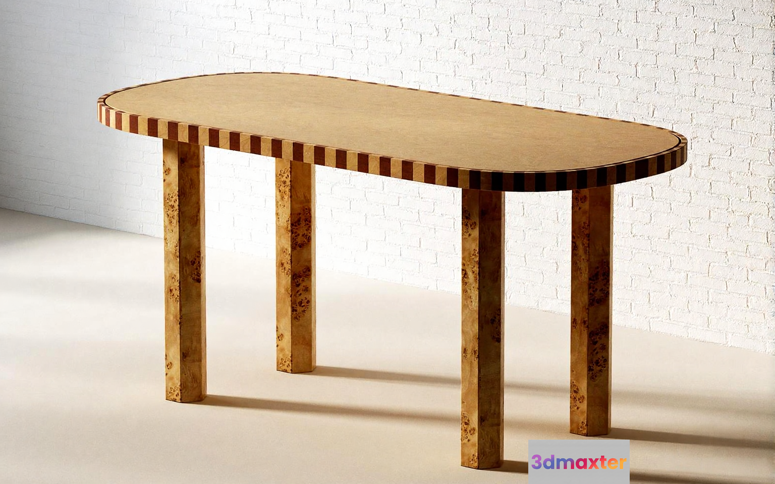 A Wooden Table 3D Model - 10247 - VRAY Render