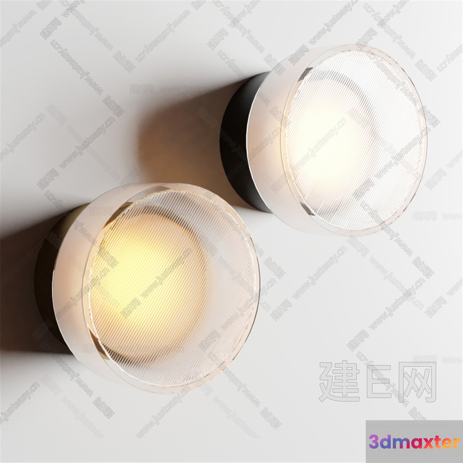 Gold Light Fixture 3D Model - 13506 - VRAY Render