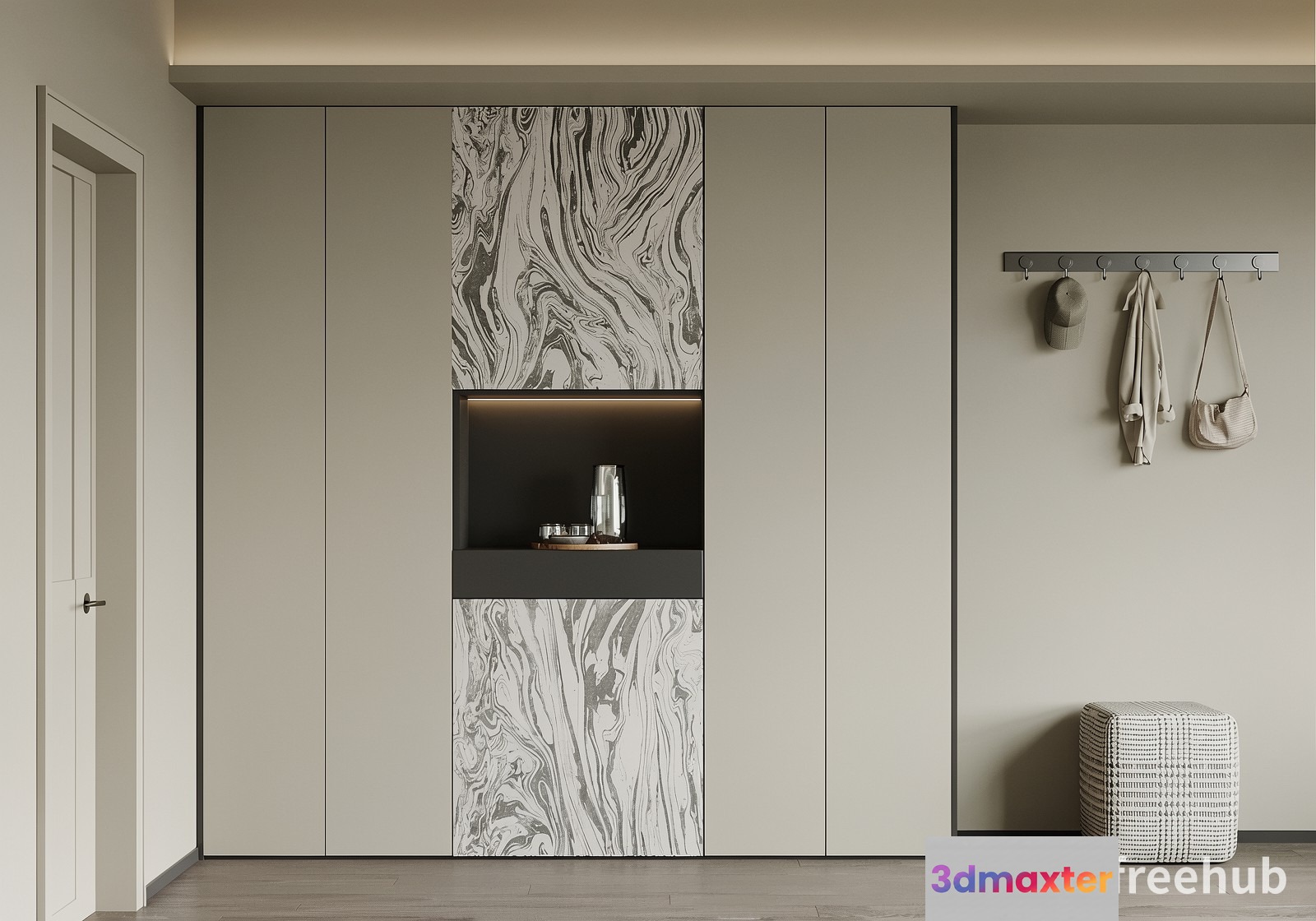 Modern Closet Design 3D Model - 21188 - VRAY Render