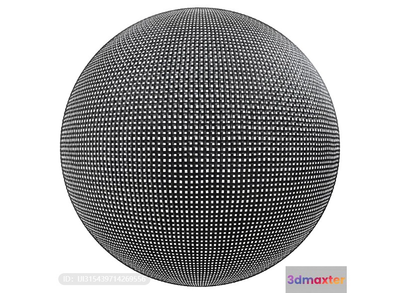 Black And White Sphere 3D Model - 2674 - VRAY Render