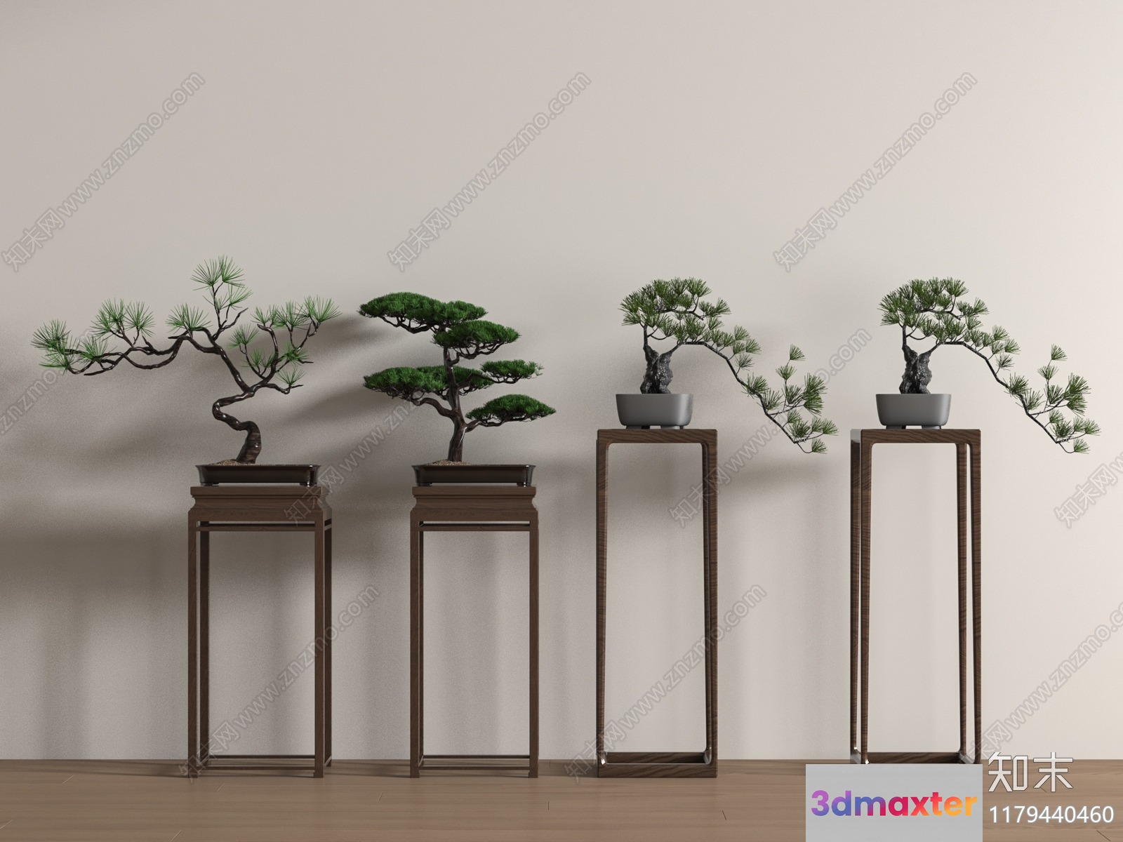Minimalist Bonsai Display 3D Model - 18975 - VRAY Render