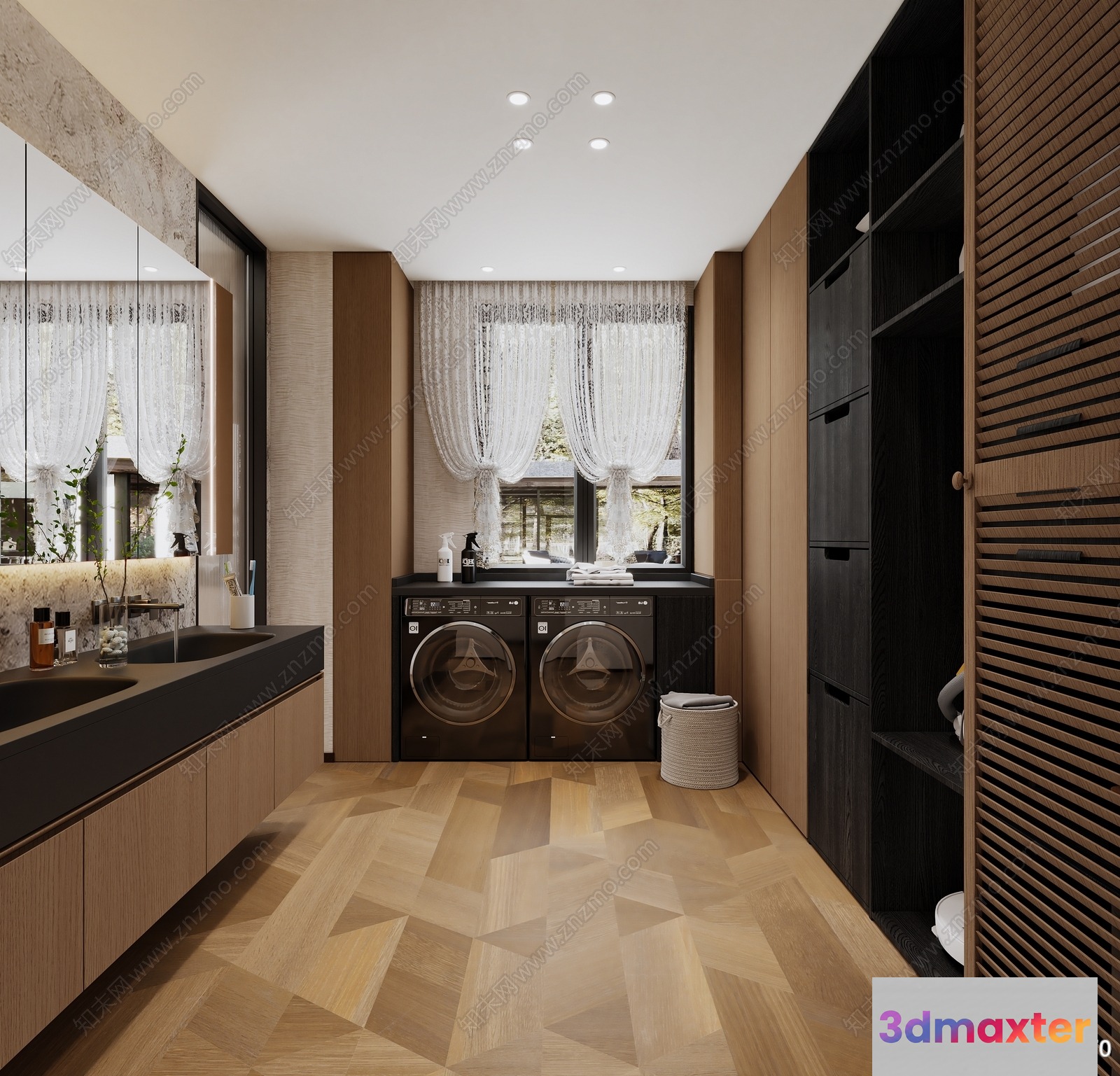 Modern Laundry Room 3D Model - 13557 - VRAY Render