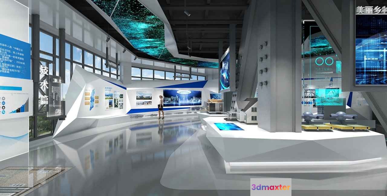 Modern Museum 3D Model - 7452 - VRAY Render