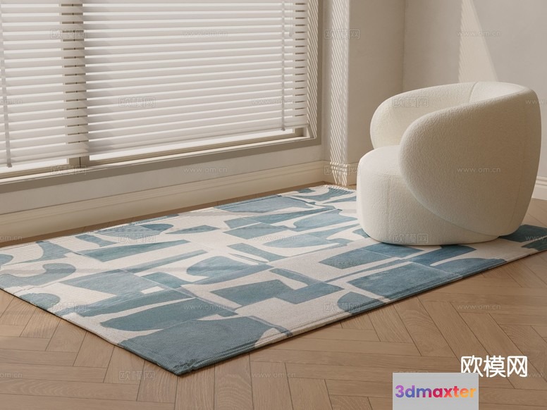 Modern Living Room 3D Model - 13493 - CORONA Render