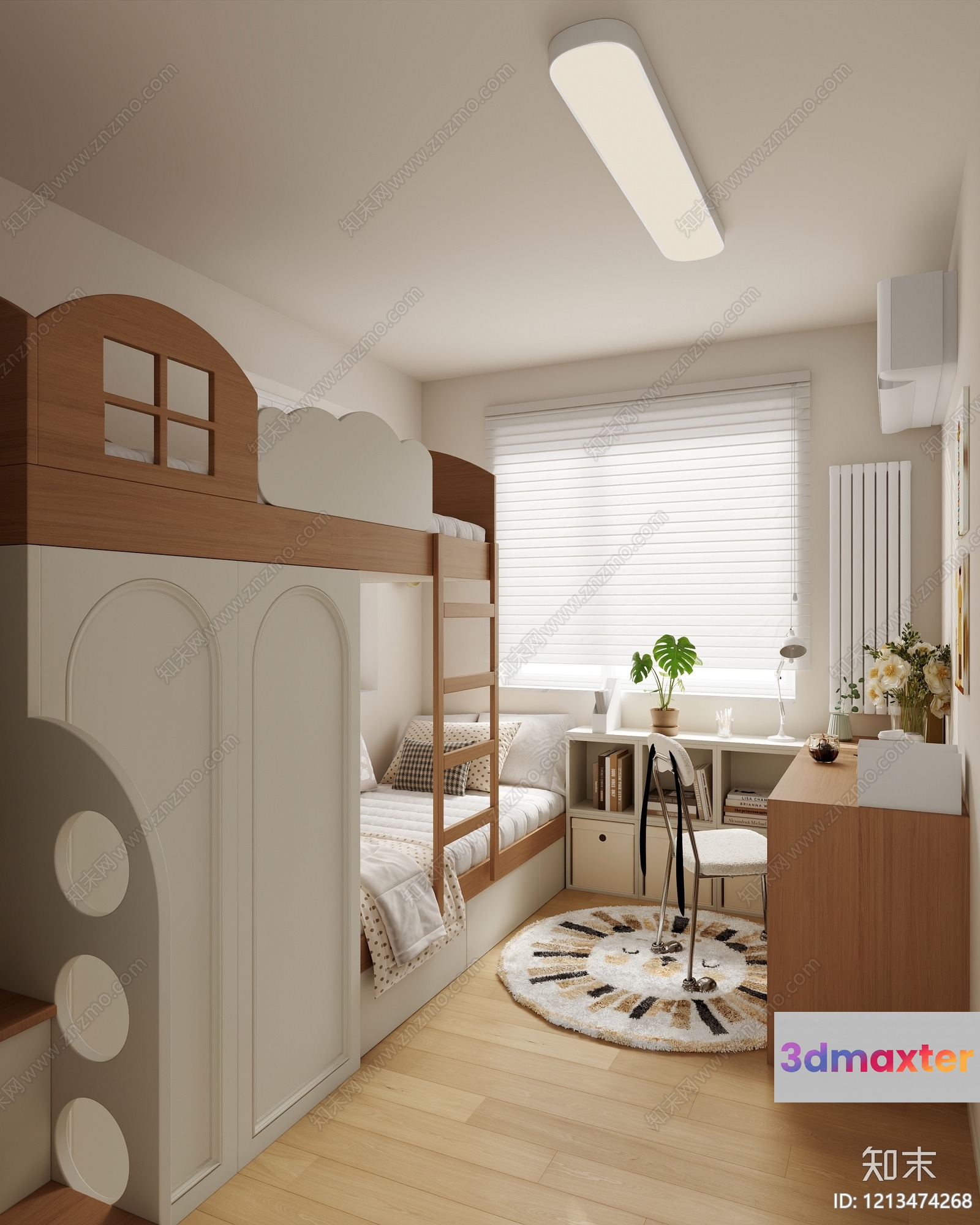 Cozy Children'S Bedroom 3D Model - 5525 - VRAY Render
