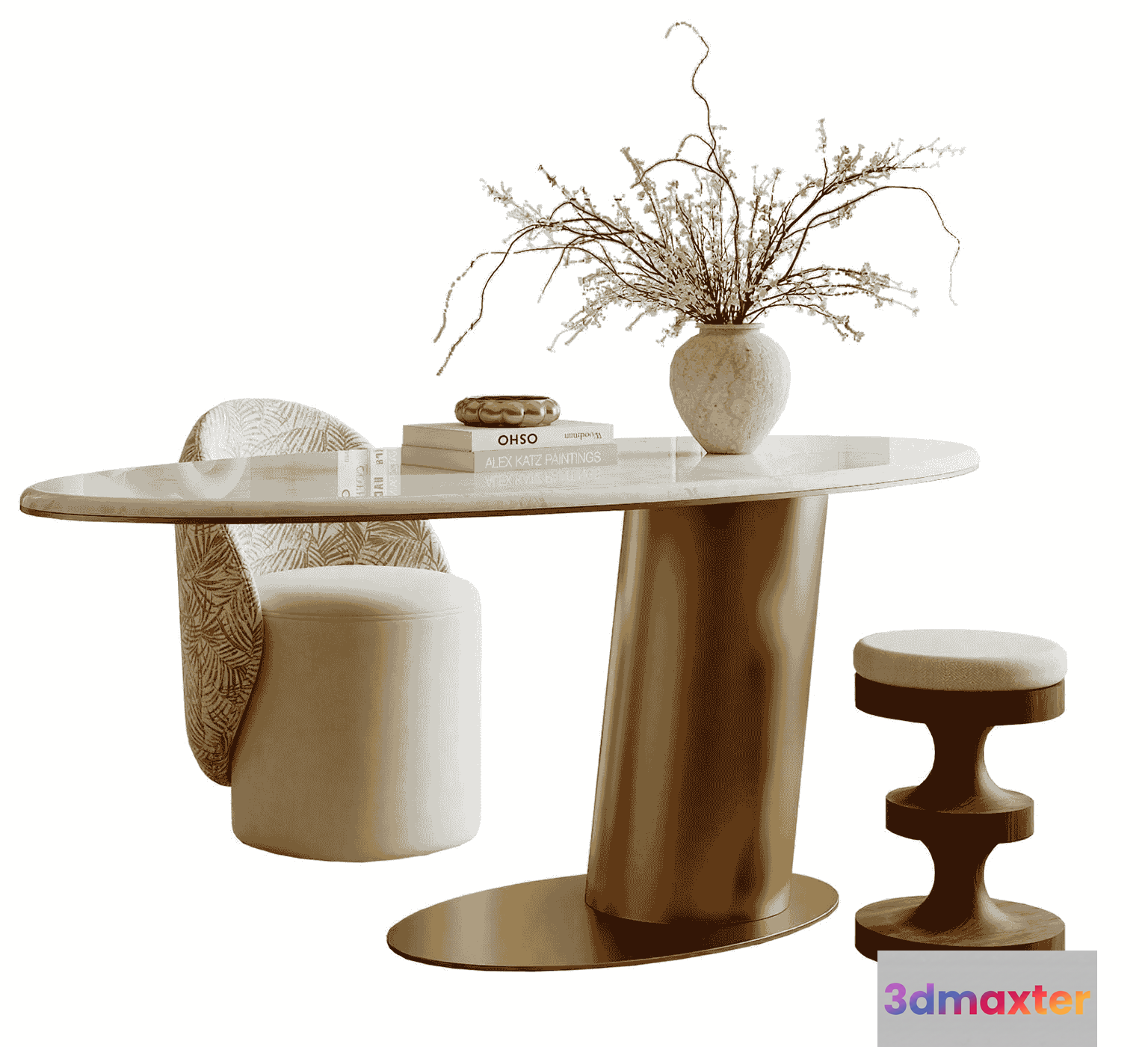 Modern Office Furniture 3D Model - 15776 - VRAY Render