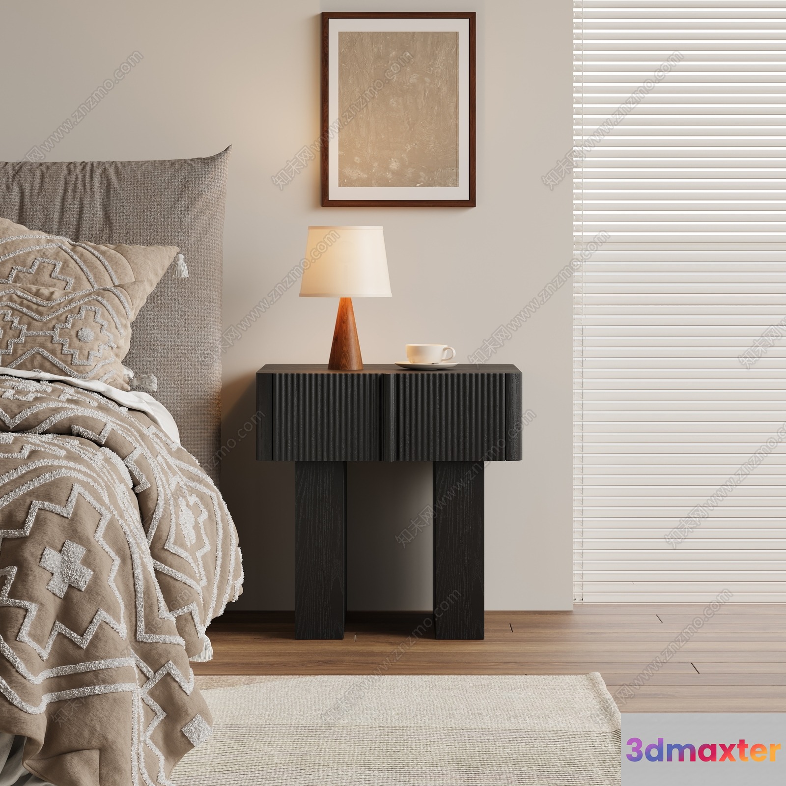 Cozy Bedroom 3D Model - 23084 - VRAY Render