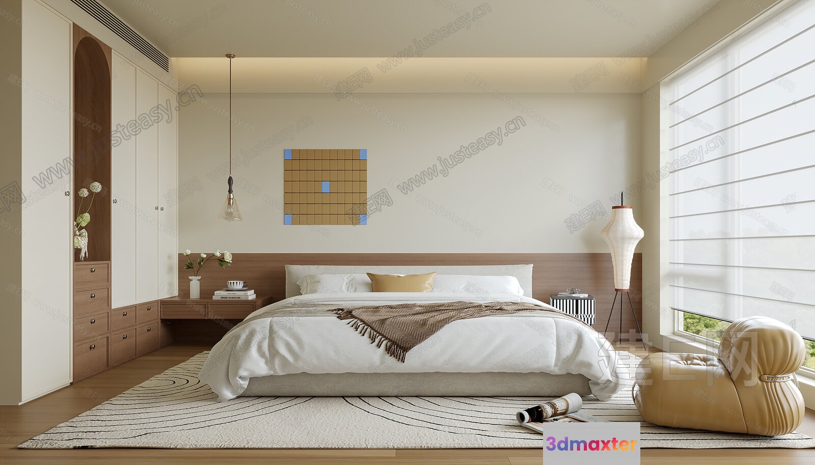 Cozy Bedroom 3D Model - 18485 - VRAY Render