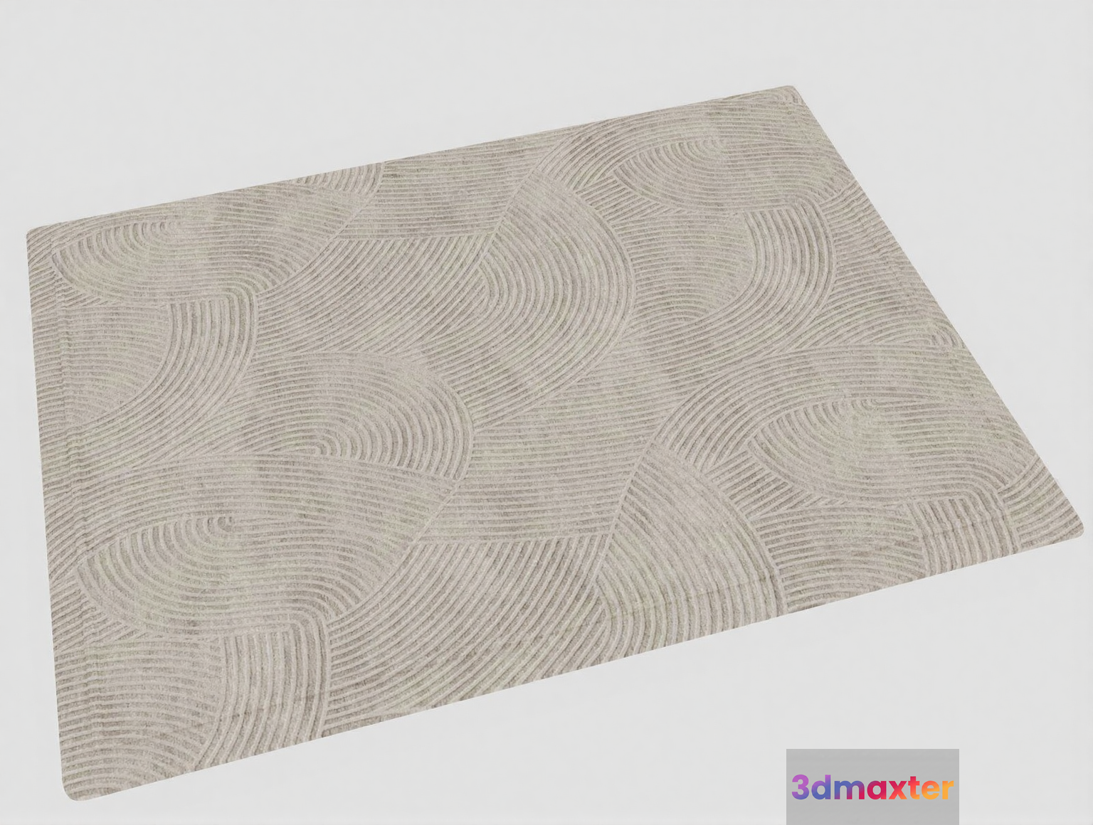 A Beige Rug With A Pattern 3D Model - 10775 - VRAY Render