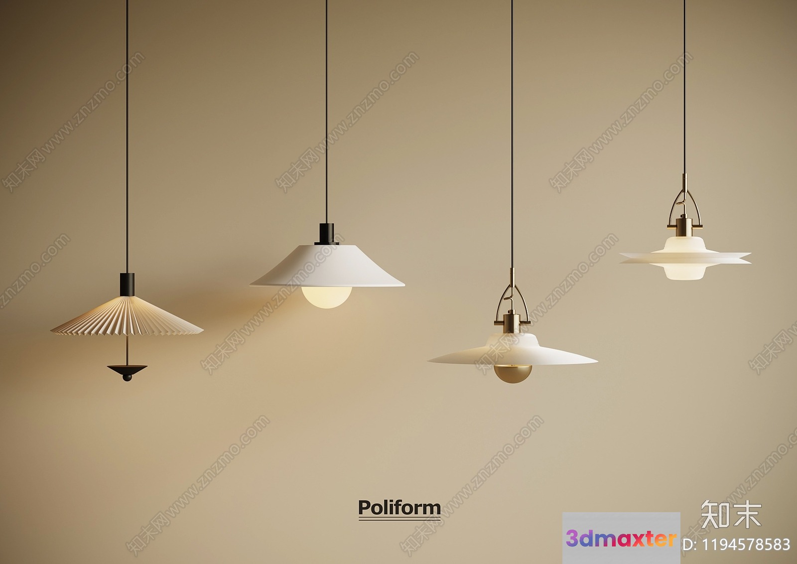 Modern Light Fixtures 3D Model - 18353 - VRAY Render
