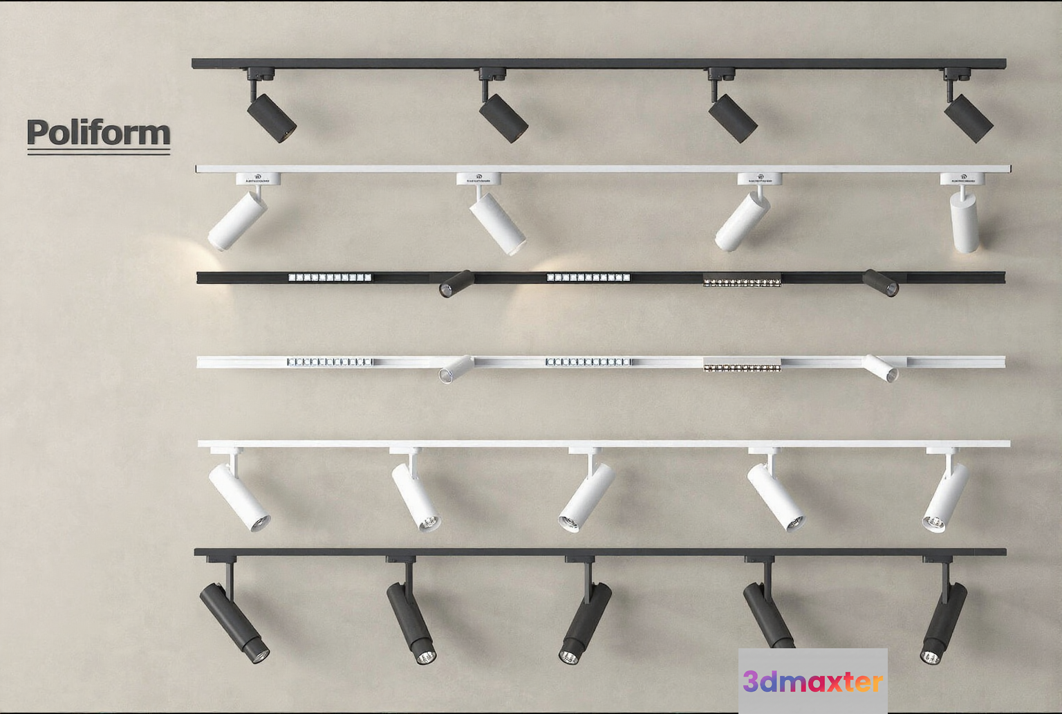 Modern Lighting Fixtures 3D Model - 12409 - VRAY Render