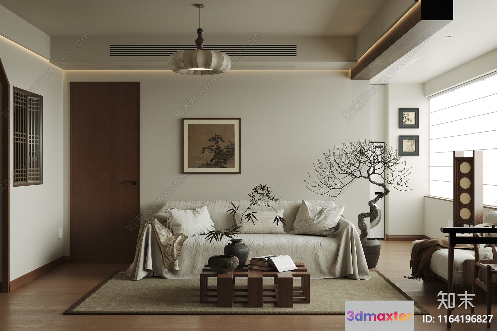 Modern Living Room 3D Model - 16571 - VRAY Render