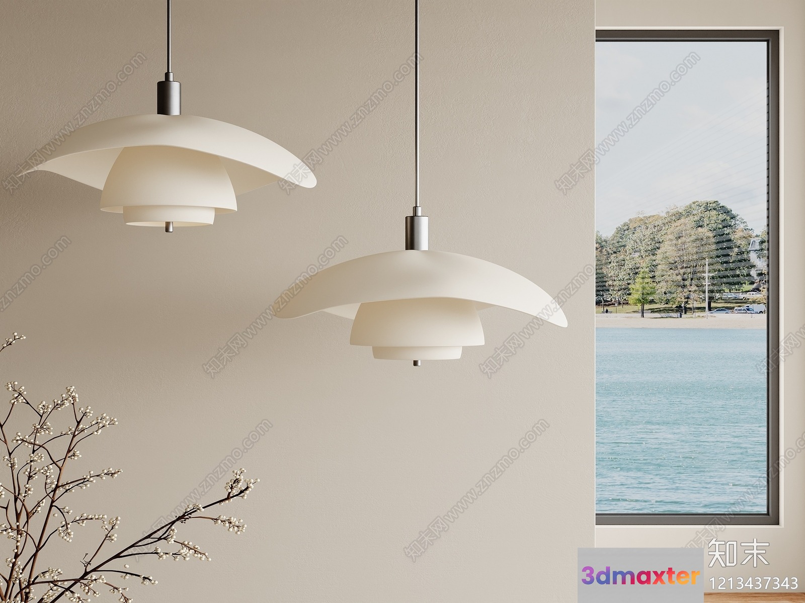 Modern Light Fixtures 3D Model - 6327 - VRAY Render