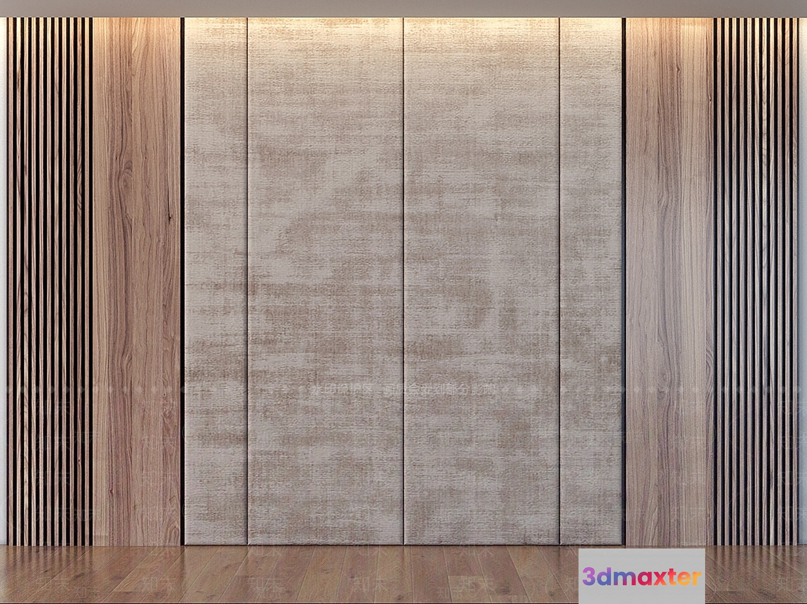 Modern Wall Design 3D Model - 11563 - VRAY Render