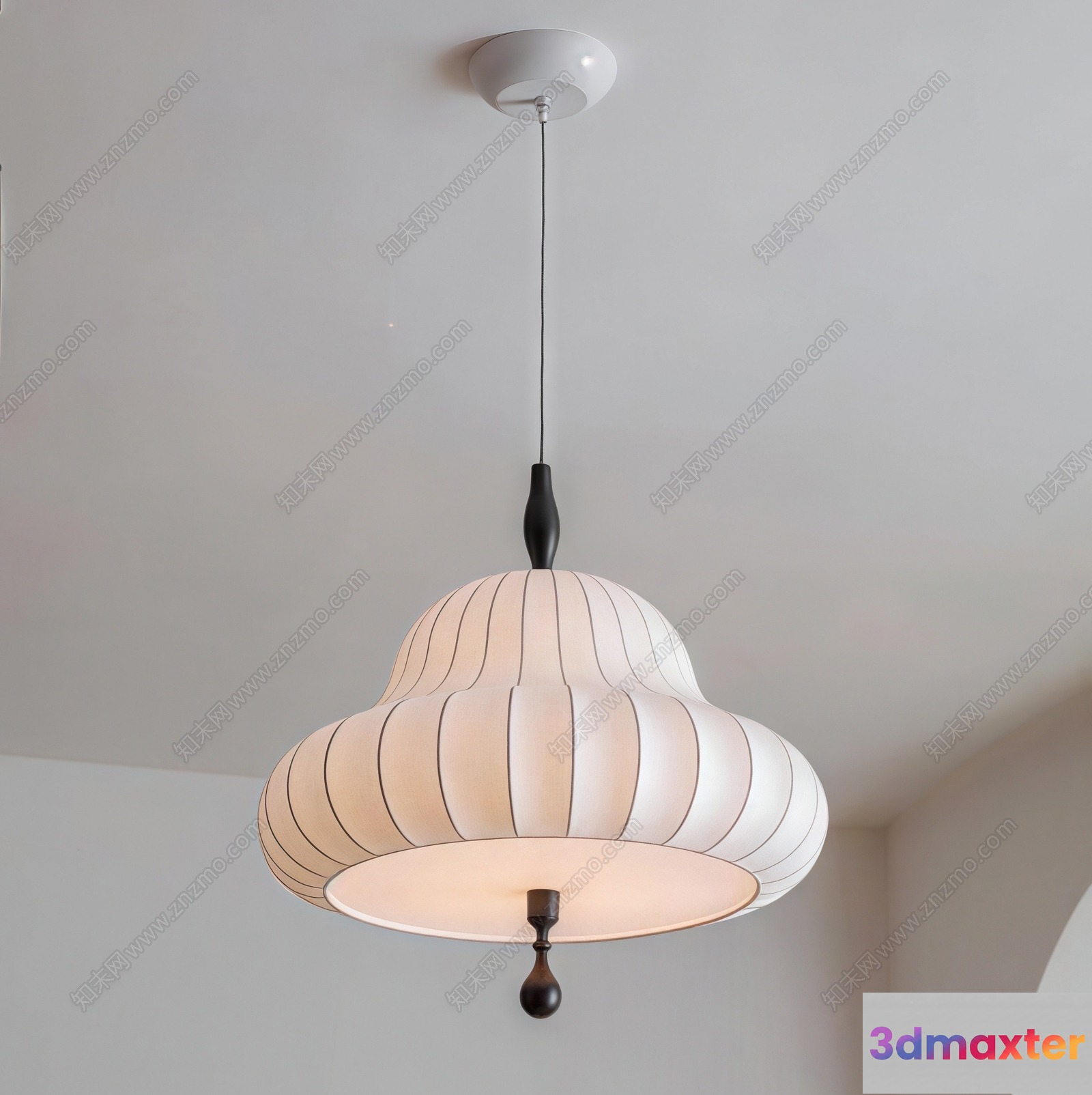 Light Fixture With A Cloud-Like Design 3D Model - 18361 - VRAY Render