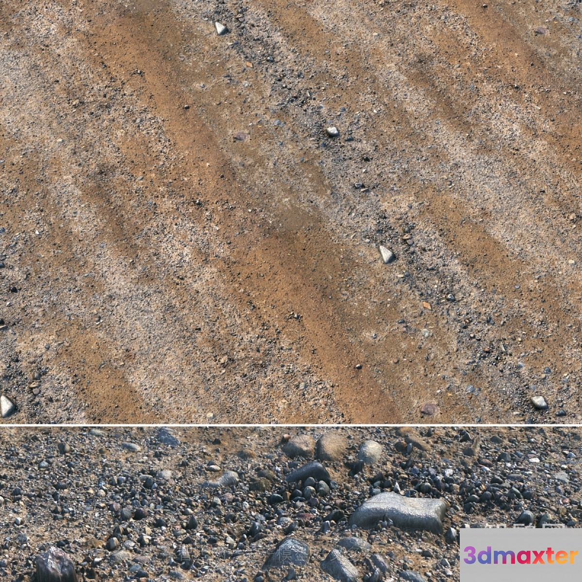 Dirt And Rocks 3D Model - 20430 - VRAY Render