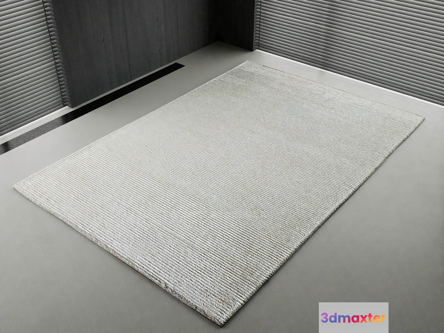 A Light Gray Rug 3D Model - 19456 - CORONA Render