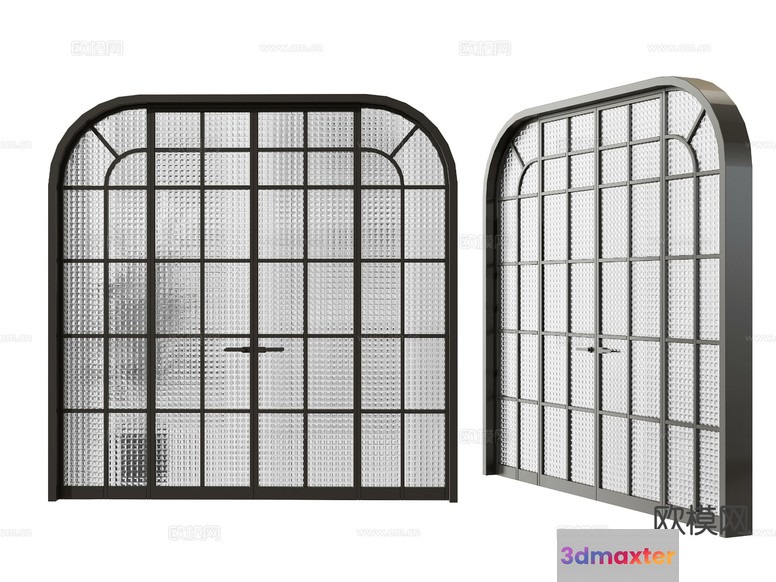 A Decorative Metal Gate 3D Model - 5917 - CORONA Render