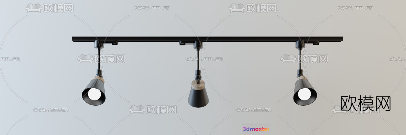Modern Track Lighting 3D Model - 10116 - VRAY Render