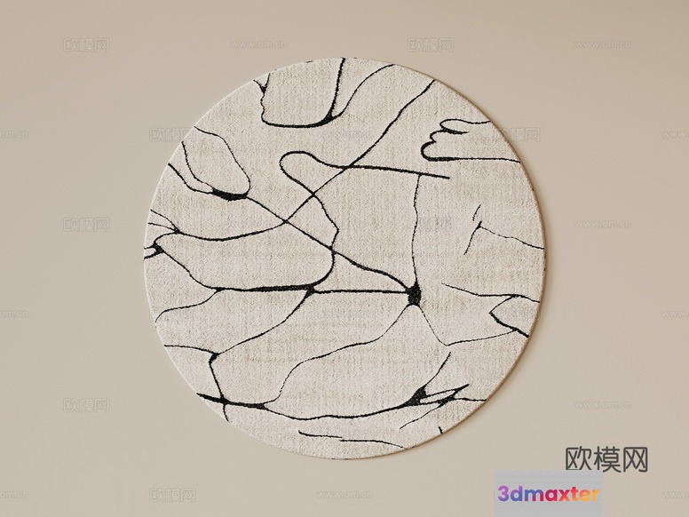 Abstract Art Piece 3D Model - 7075 - VRAY Render