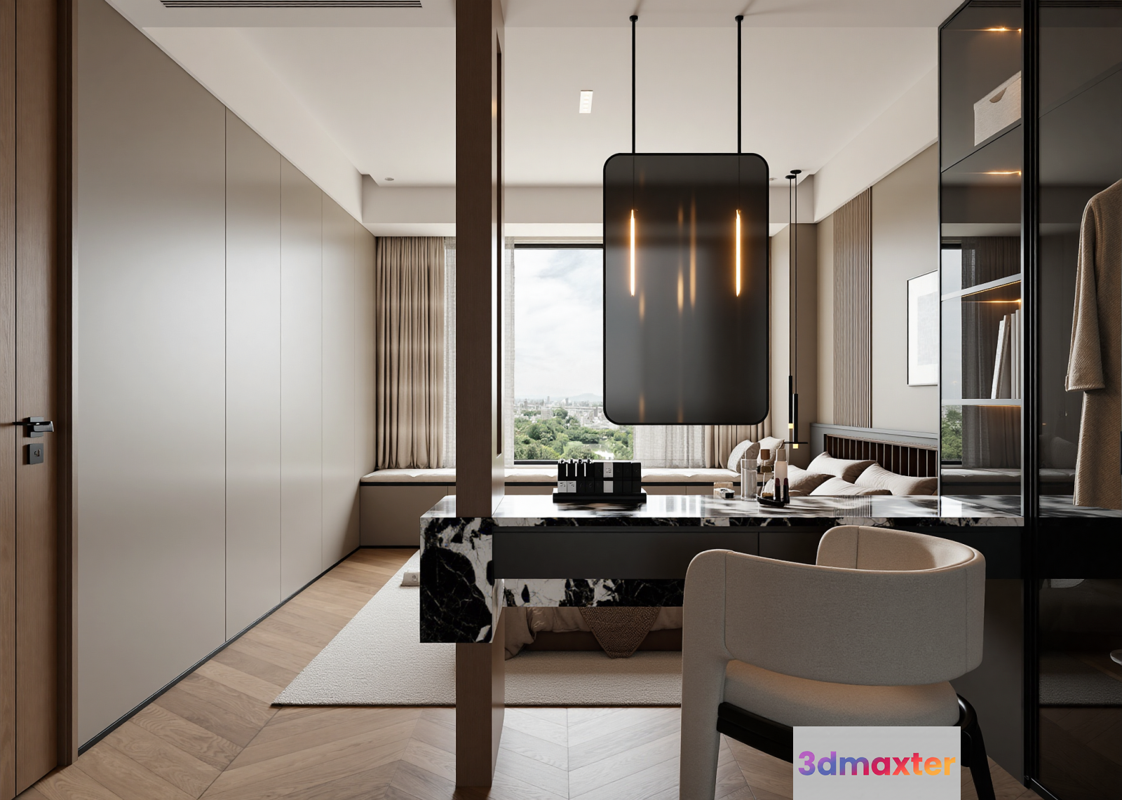 Modern Light Fixture 3D Model - 23164 - VRAY Render