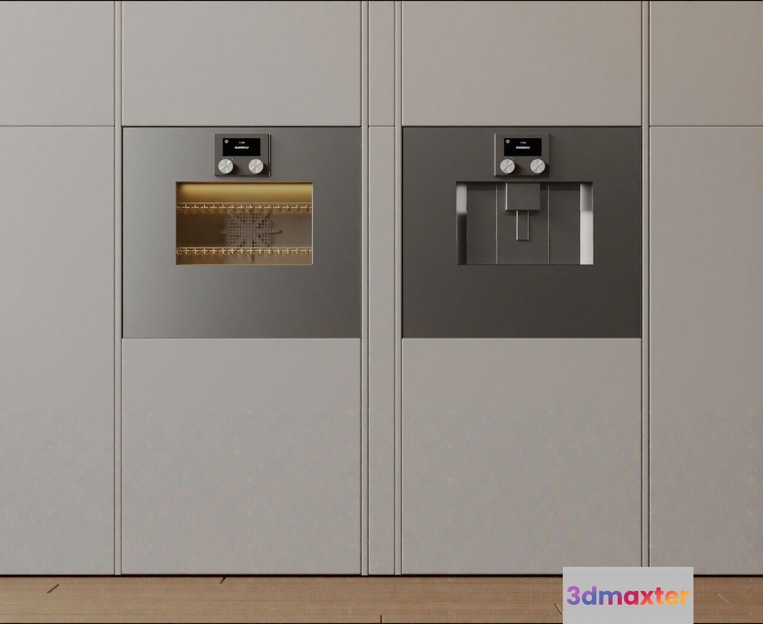 Modern Kitchen Appliances 3D Model - 5824 - VRAY Render