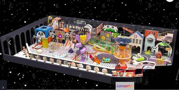 A Colorful Playground 3D Model - 21013 - VRAY Render