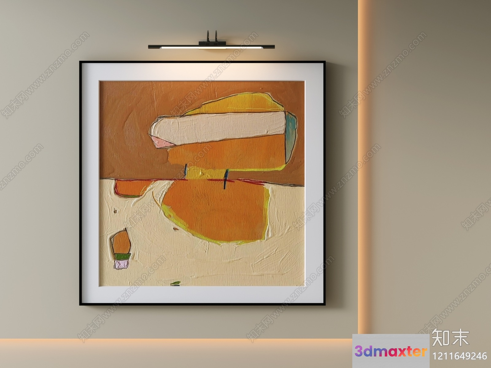 Abstract Art Piece 3D Model - 19752 - VRAY Render