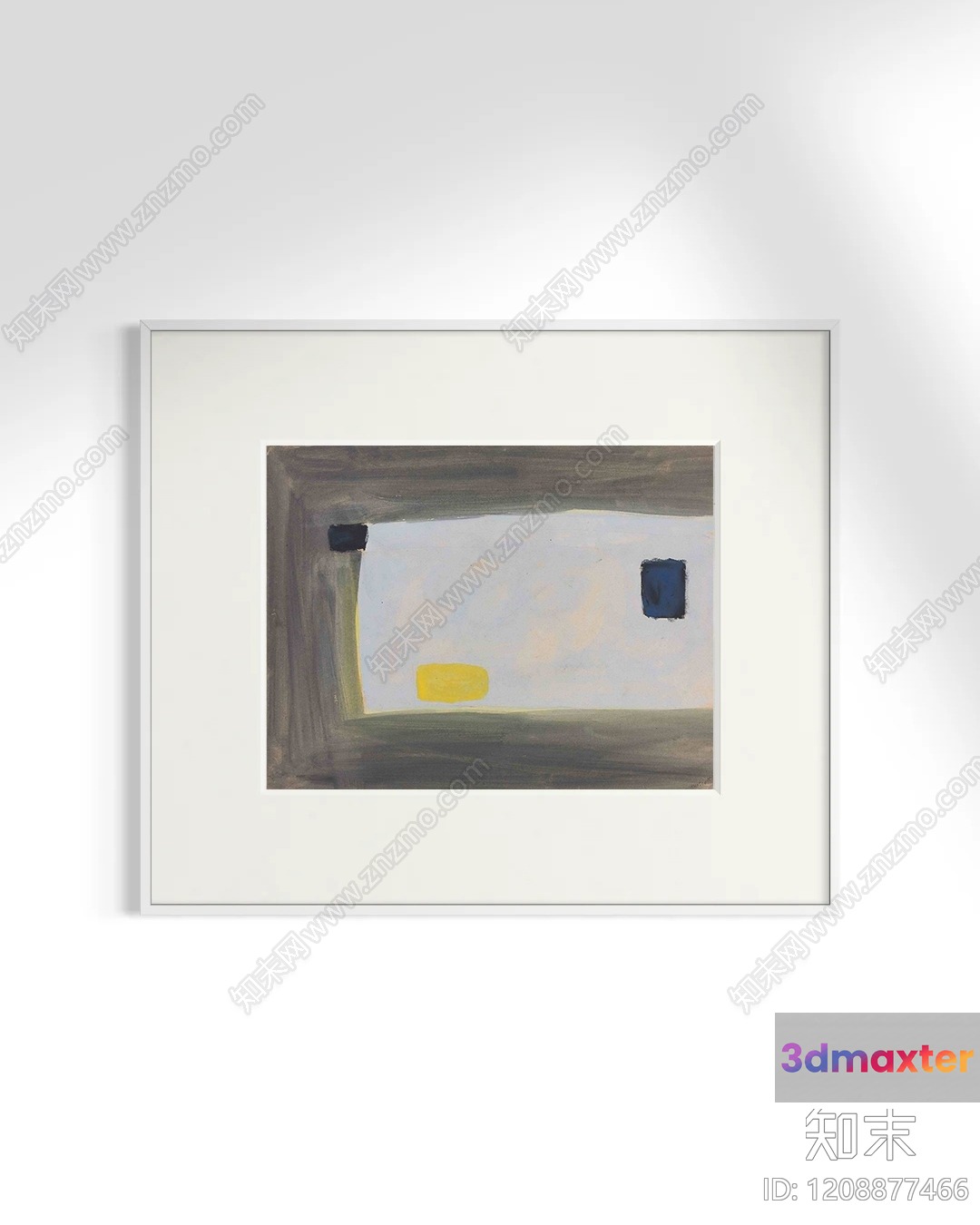 The Main Subject Is A Painting Of A Room With A Window 3D Model - 1685 - VRAY Render