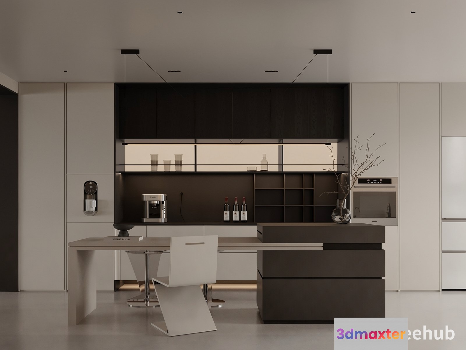 Modern Kitchen Design 3D Model - 18905 - VRAY Render