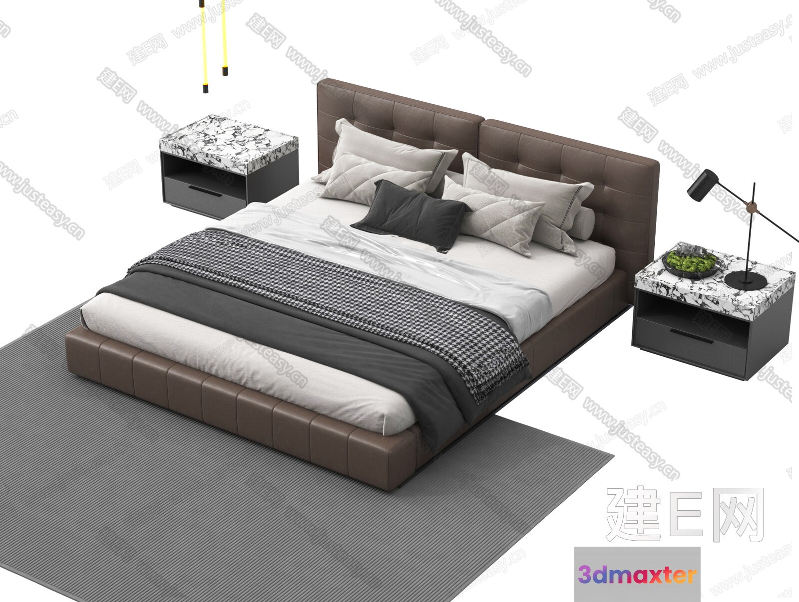 Cozy Bedroom 3D Model - 423 - VRAY Render