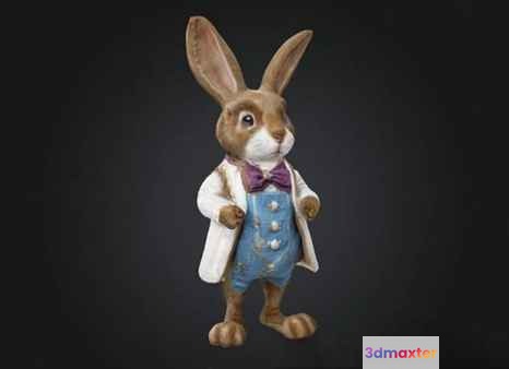 A Cartoon Rabbit 3D Model - 8736 - VRAY Render