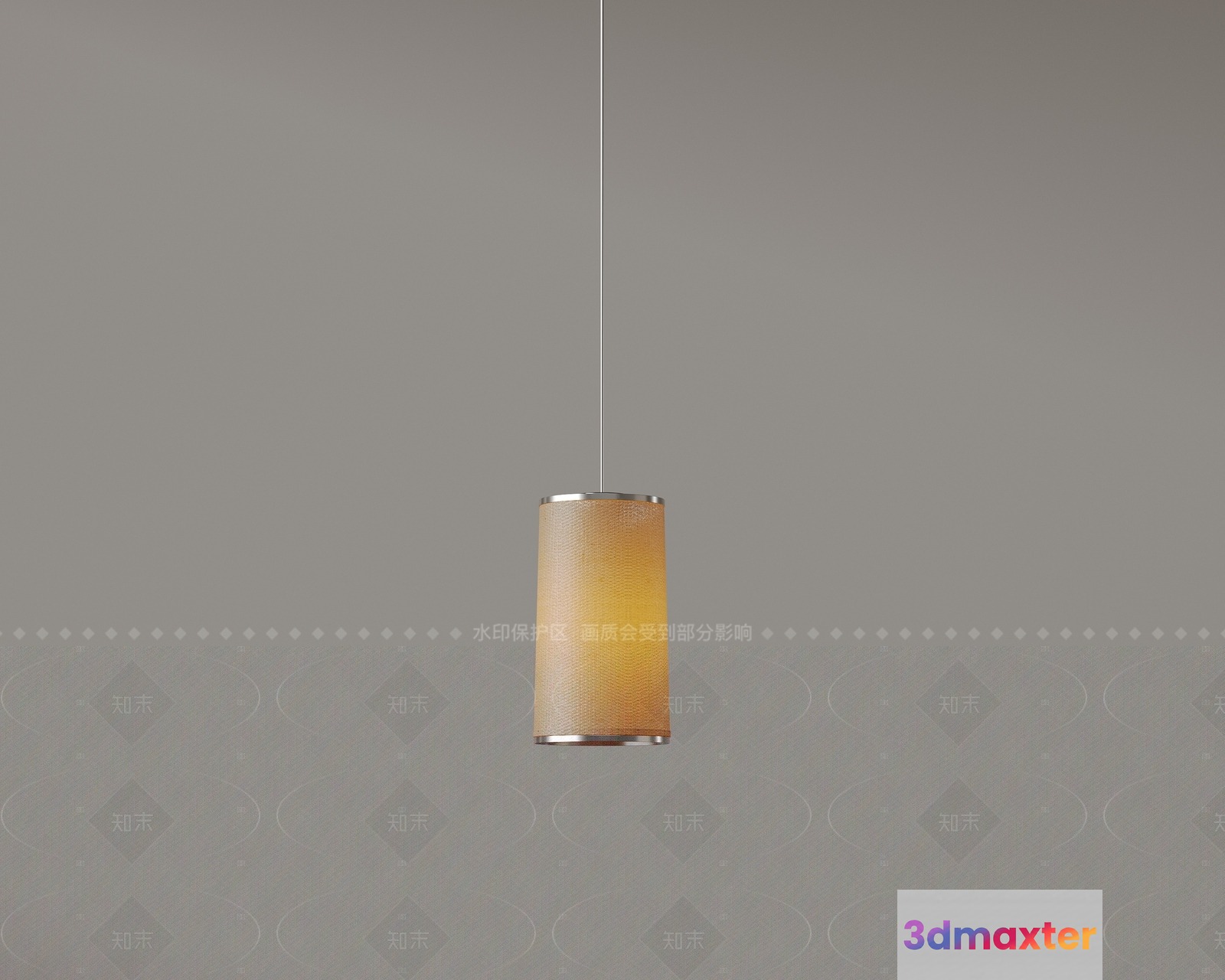 Gold Light Fixture 3D Model - 458 - VRAY Render