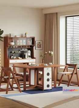 Modern Living Room 3D Model - 17795 - VRAY Render