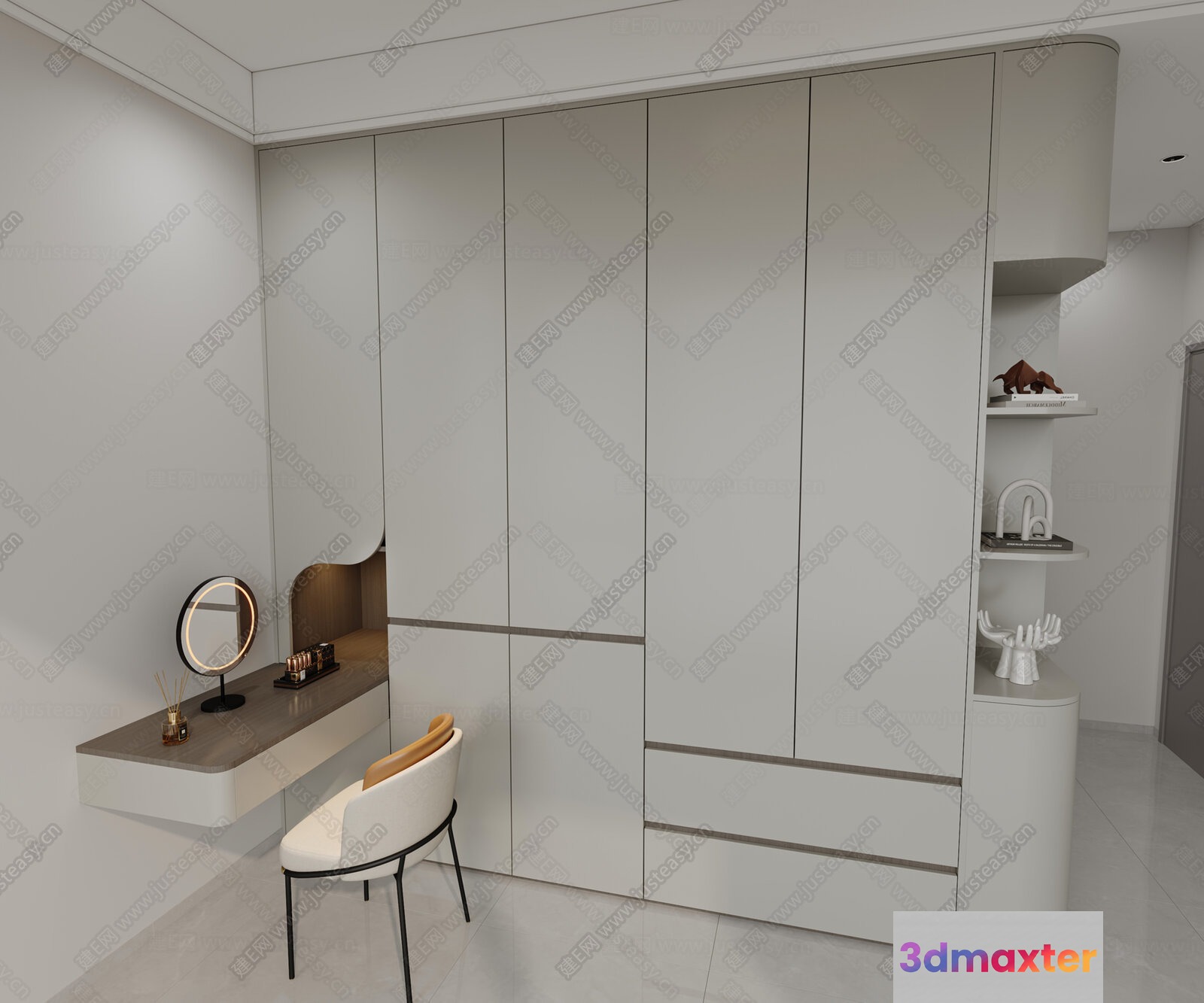 Modern Dressing Room 3D Model - 3634 - CORONA Render