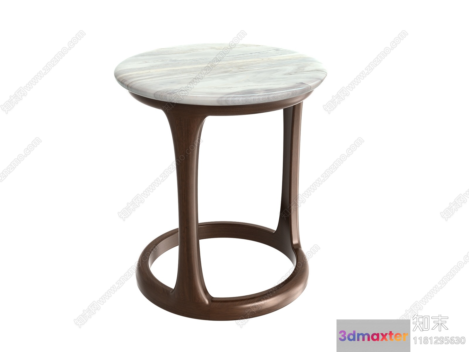 A Small Round Table 3D Model - 16733 - VRAY Render