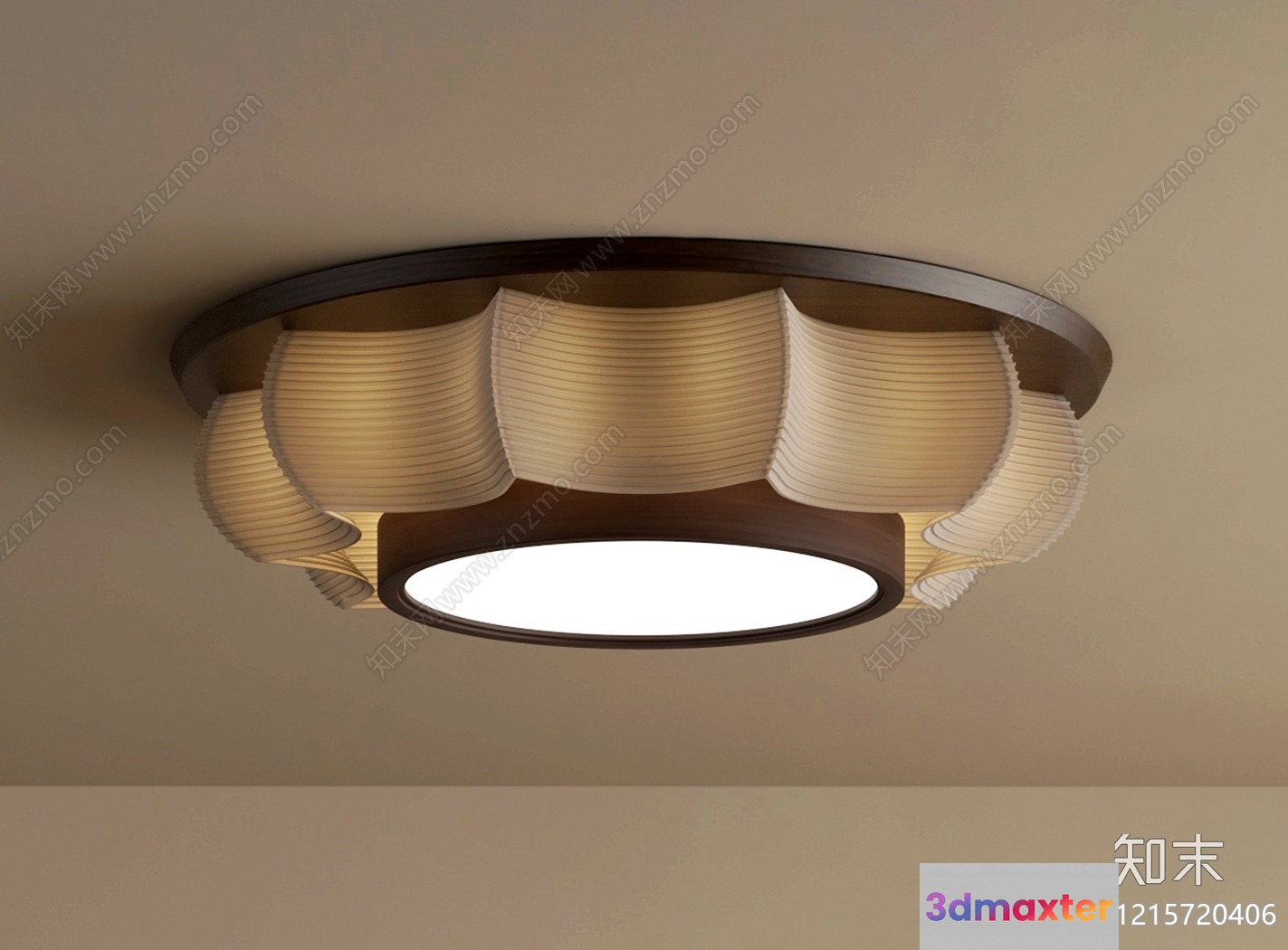 Gold Light Fixture 3D Model - 14558 - VRAY Render