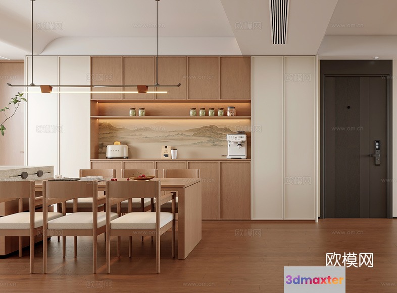 Modern Kitchen 3D Model - 14809 - CORONA Render