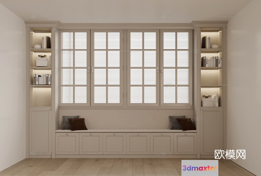 Cozy Reading Nook 3D Model - 4043 - VRAY Render