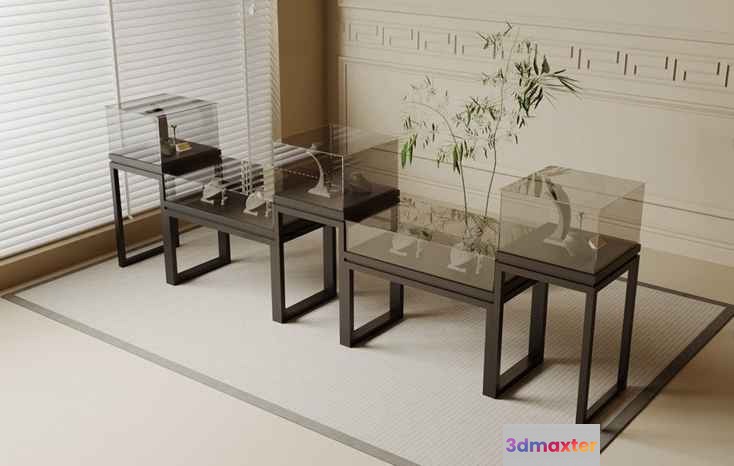 Modern Glass Tables 3D Model - 11638 - CORONA Render