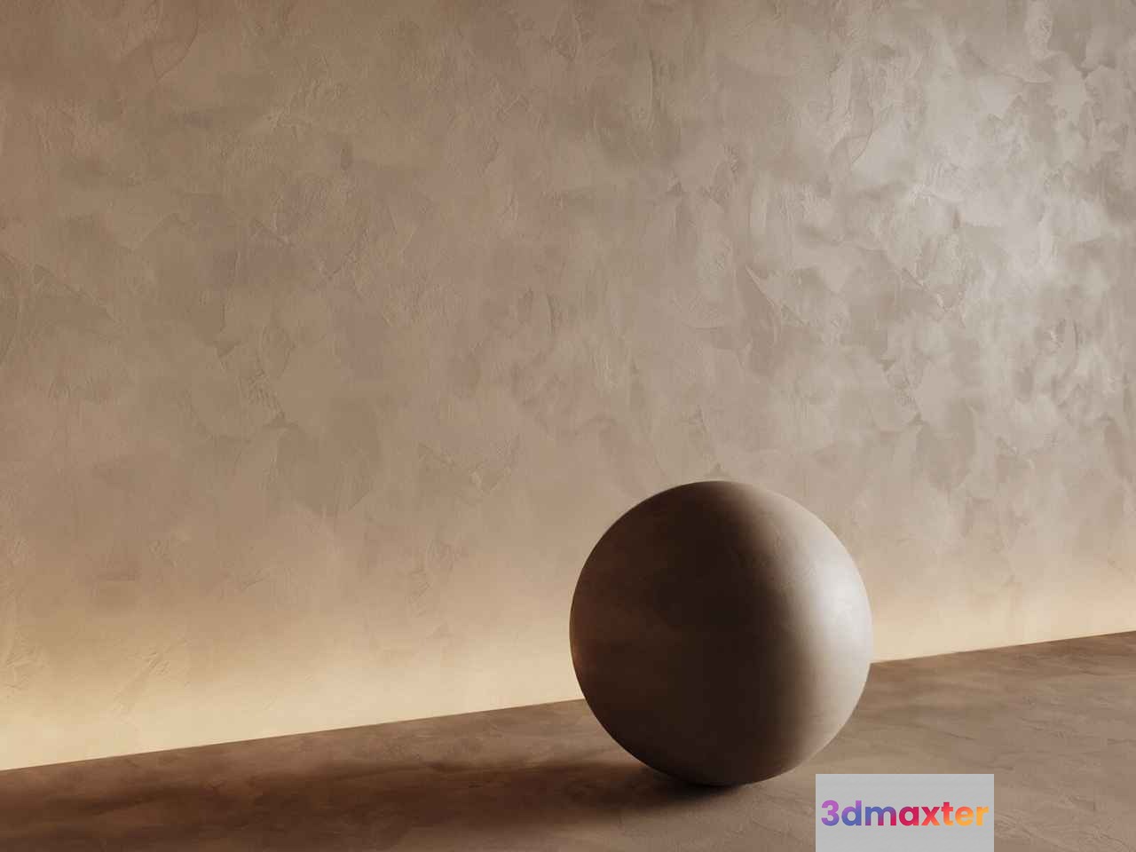 A Beige Sphere 3D Model - 16482 - CORONA Render