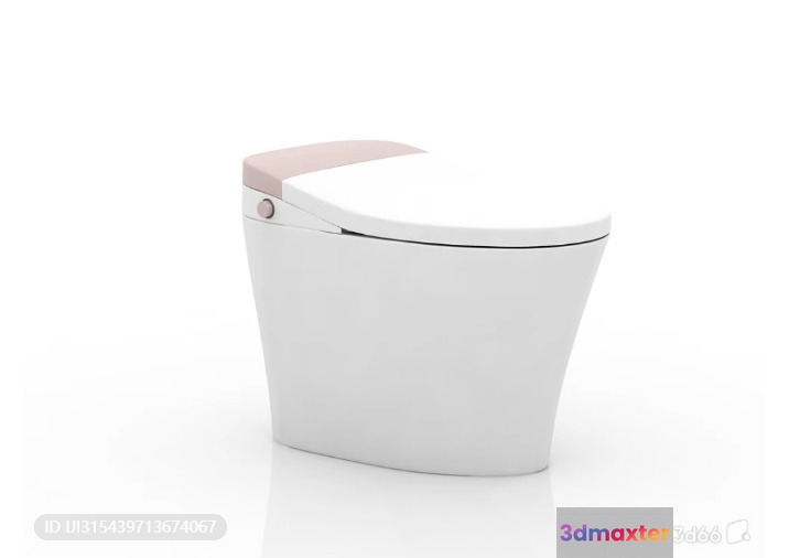Modern Toilet Seat 3D Model - 9013 - VRAY Render