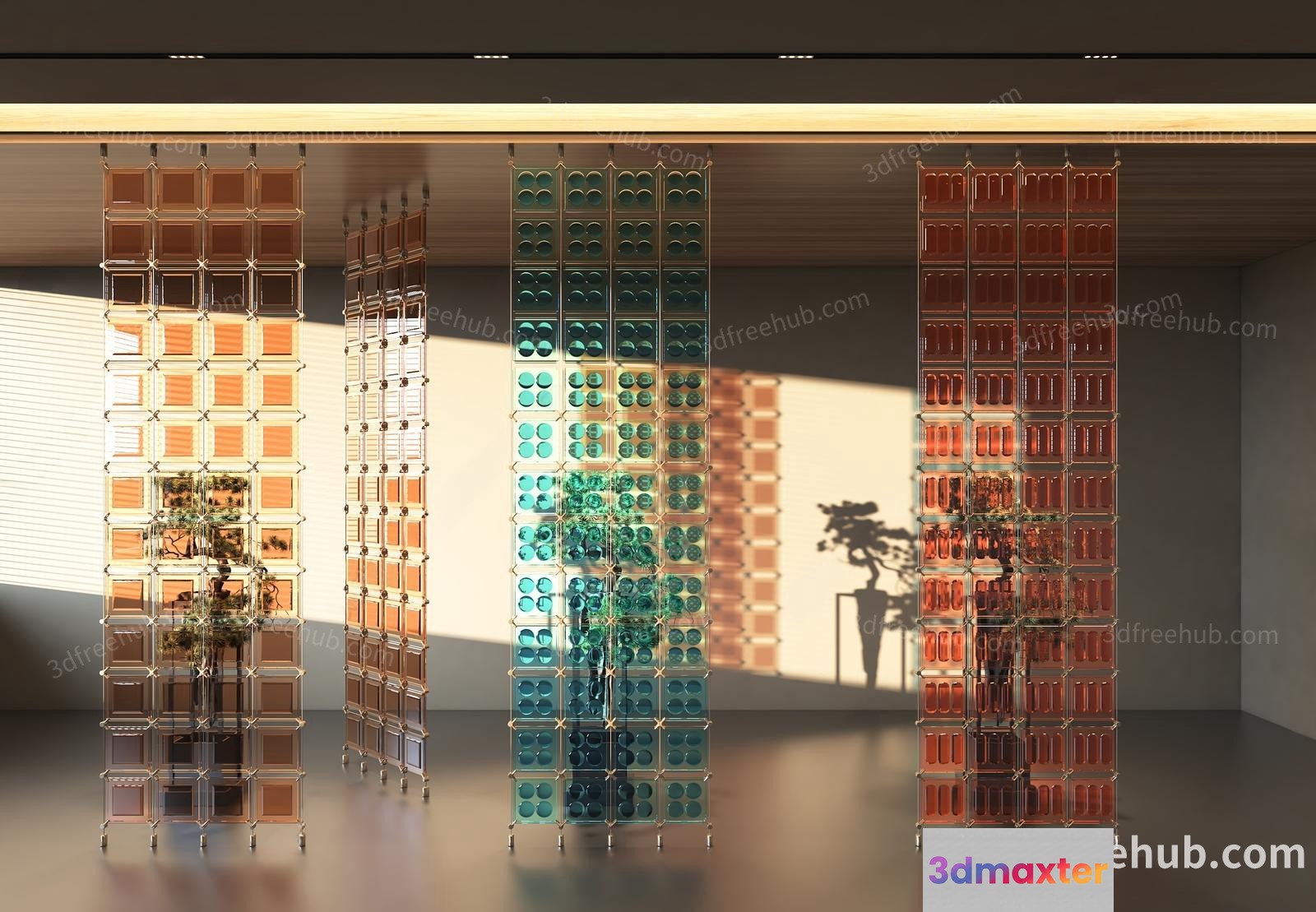 Modern 3D Art Installation 3D Model - 21092 - VRAY Render