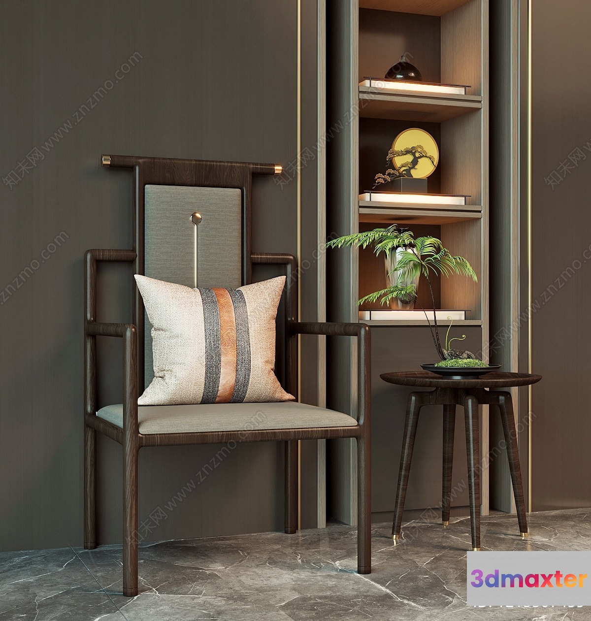 Modern Living Room 3D Model - 6913 - VRAY Render