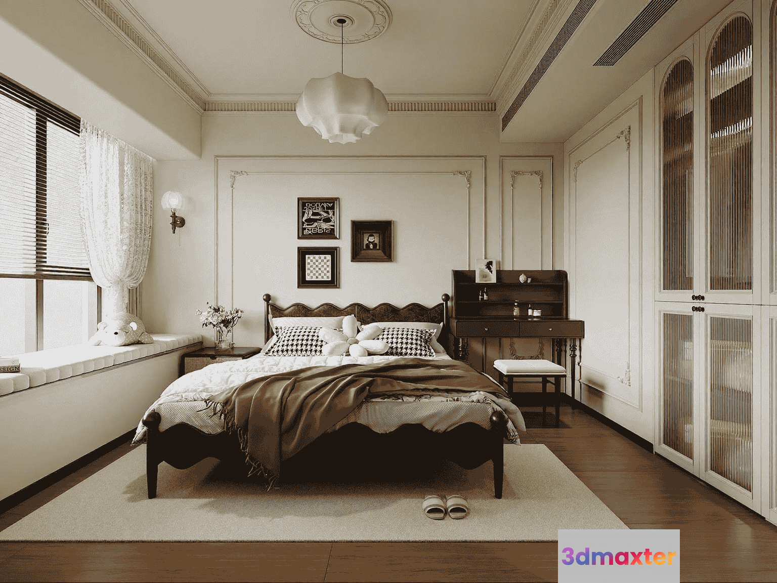 Cozy Bedroom 3D Model - 10172 - VRAY Render