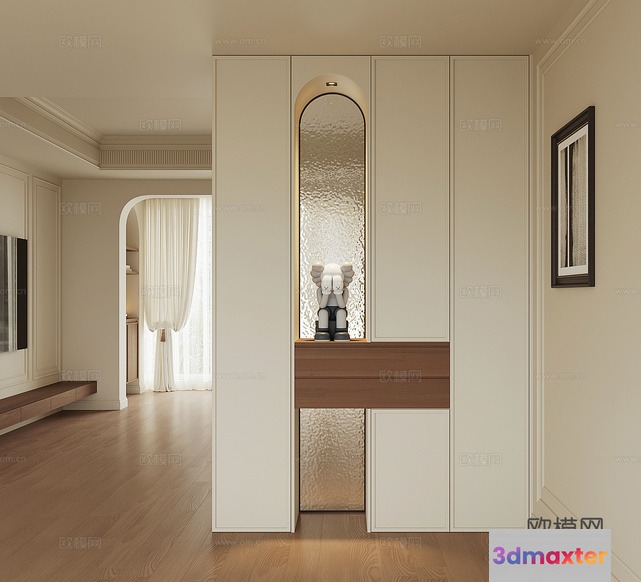 Modern Minimalist Interior Design 3D Model - 19438 - CORONA Render